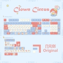 Clown Circus 104+16 PBT Keycaps Set Cherry / QX3 Profile for MX Switches Mechanical Gaming Keyboard